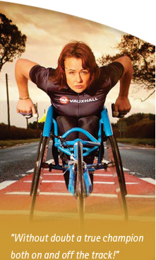 Without doubt a true champion both on and off the track!